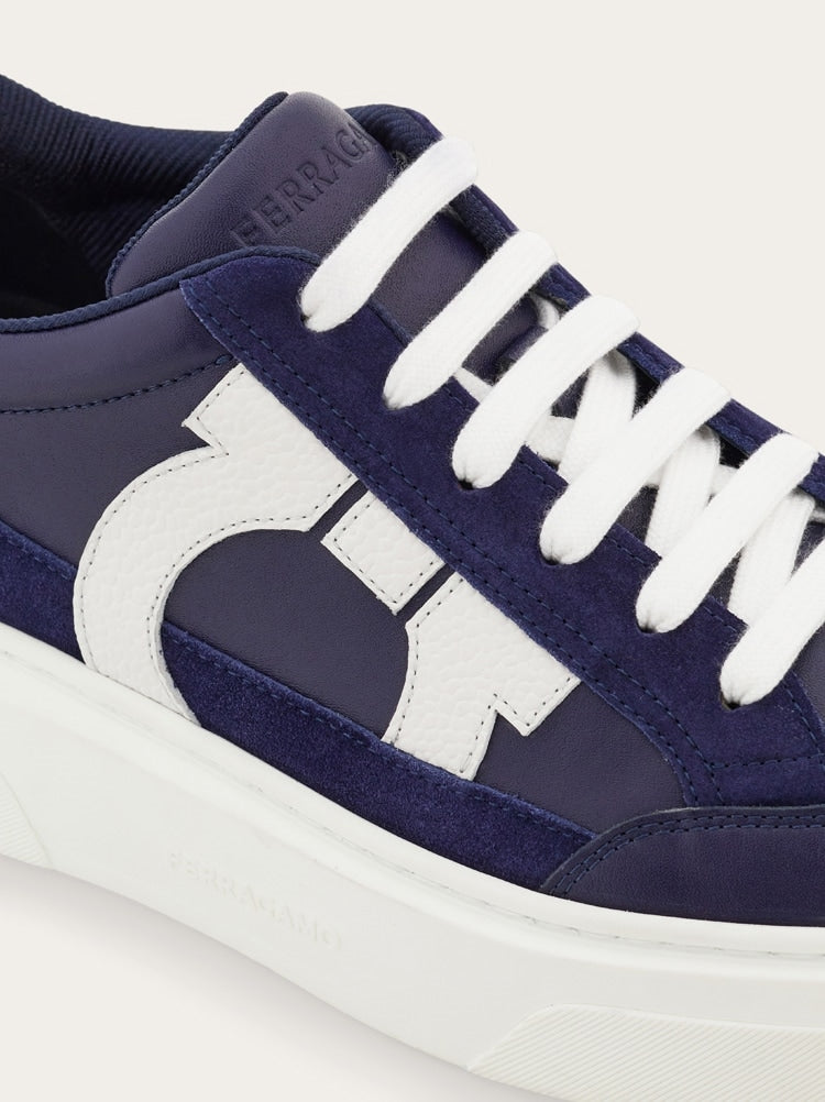 Low-top sneaker with Gancini detail