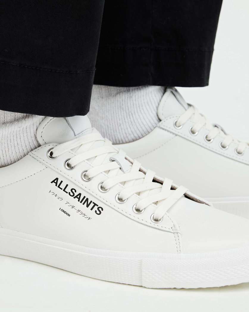 Underground Leather Low Top Trainers