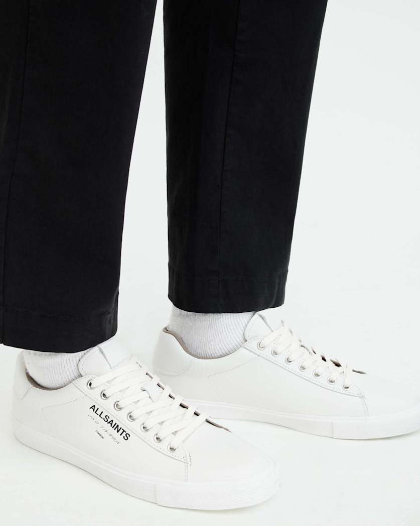 Underground Leather Low Top Trainers
