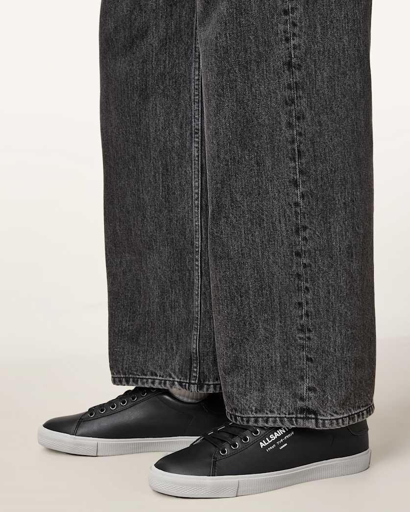 Underground Leather Low Top Trainers