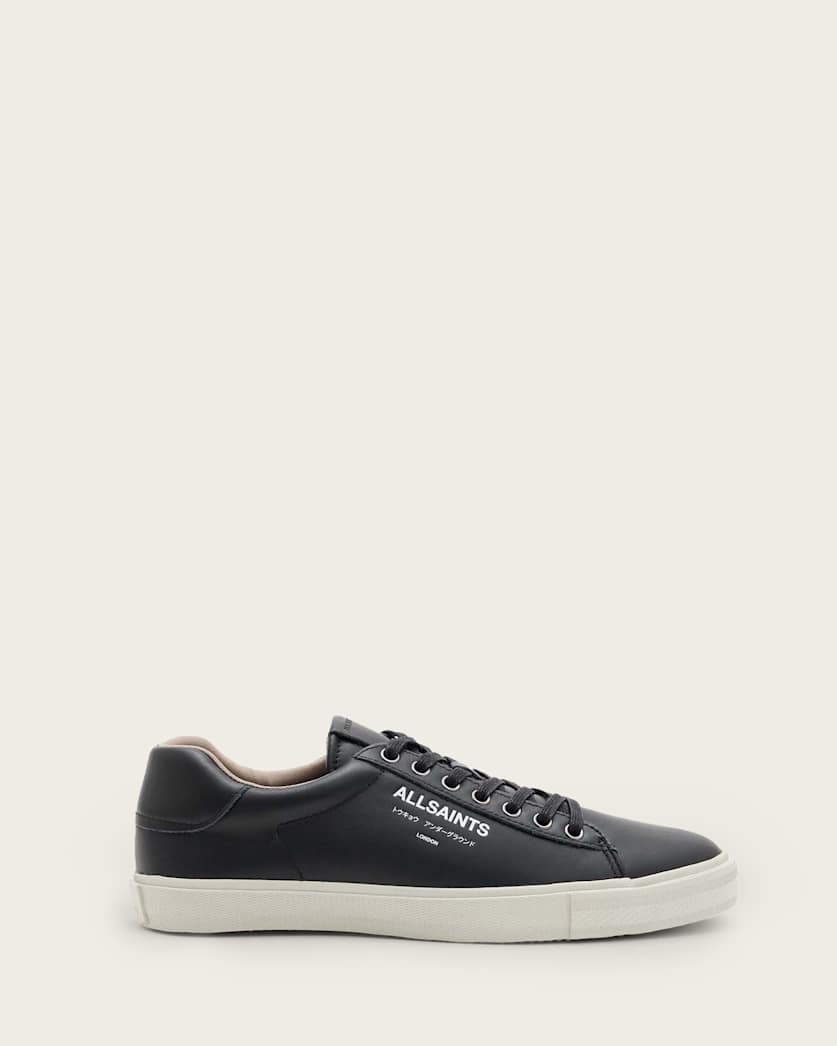 Underground Leather Low Top Trainers