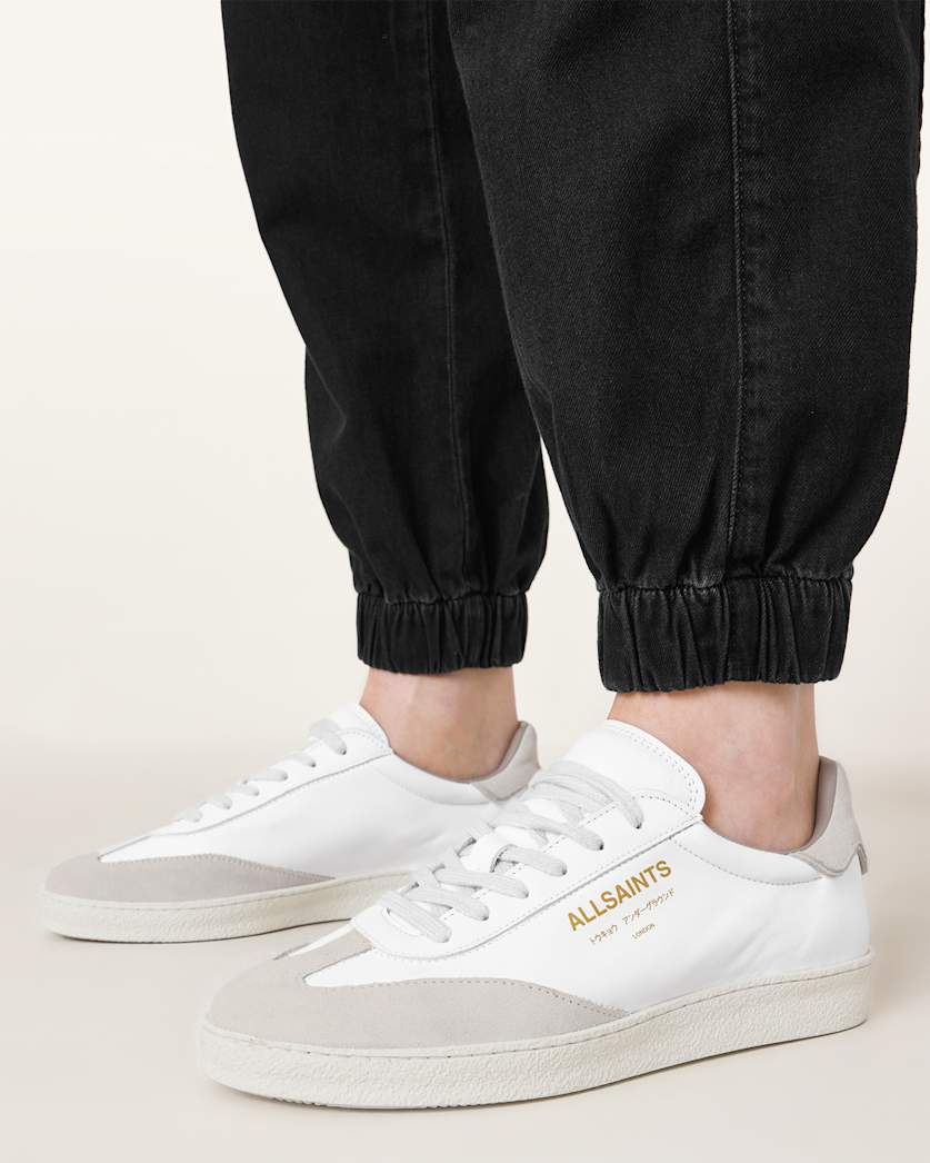 Underground Leather Low Top Trainers